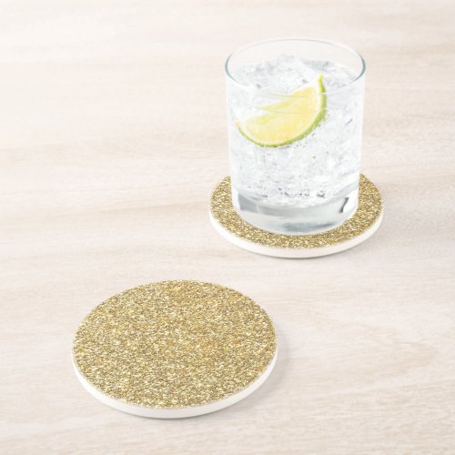 Silver Stone Gary Gold Marble Purple Glitter Coaster