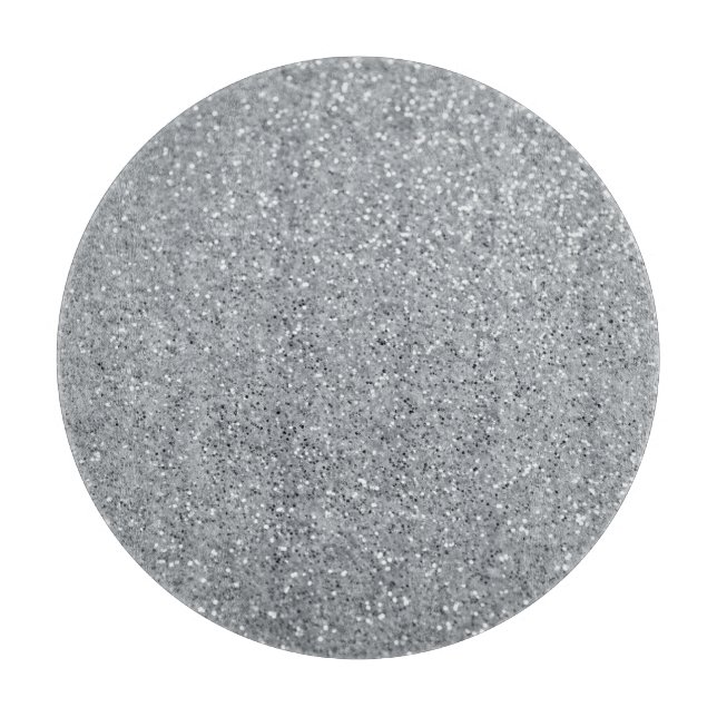 Silver Stone Gary Gold Marble Purple Glitter Cutting Board (Front)