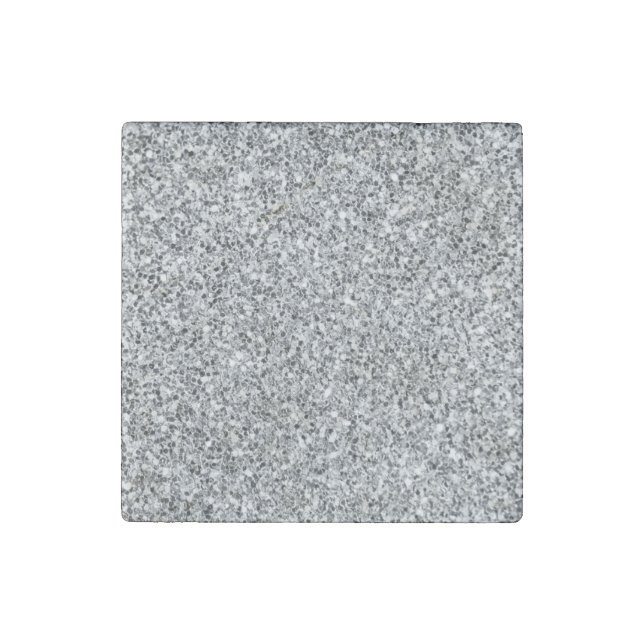 Silver Stone Gary Gold Marble Purple Glitter Magnet (Front)