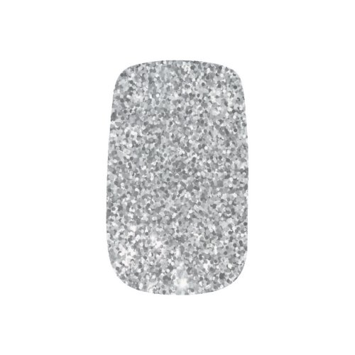 Silver Stone Gary Gold Marble Purple Glitter Minx Nail Art