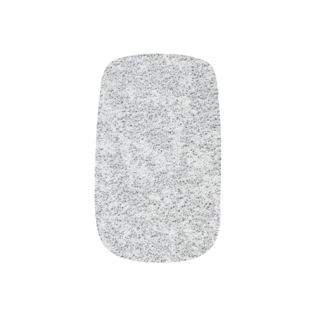 Silver Stone Gary Gold Marble Purple Glitter Minx Nail Art (Left Thumb)