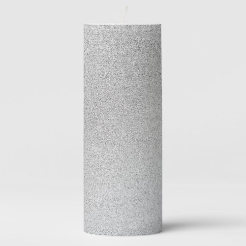 Silver Stone Gary Gold Marble Purple Glitter Pillar Candle