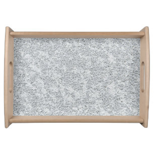 Silver Stone Gary Gold Marble Purple Glitter Serving Tray