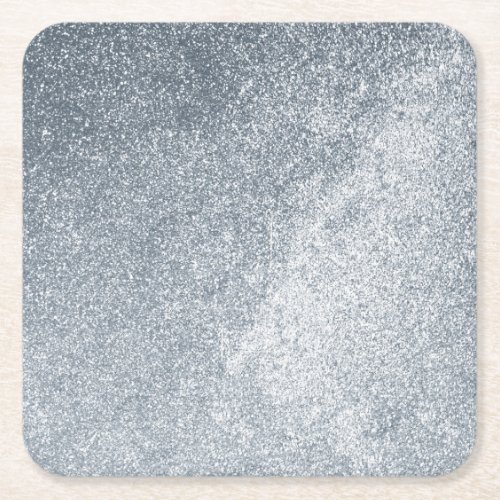 Silver Stone Gary Gold Marble Purple Glitter Square Paper Coaster