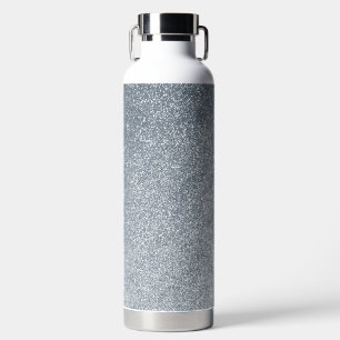 Silver Stone Gary Gold Marble Purple Glitter Water Bottle