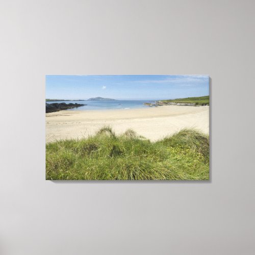 Silver Strand with Clear Island in the Canvas Print