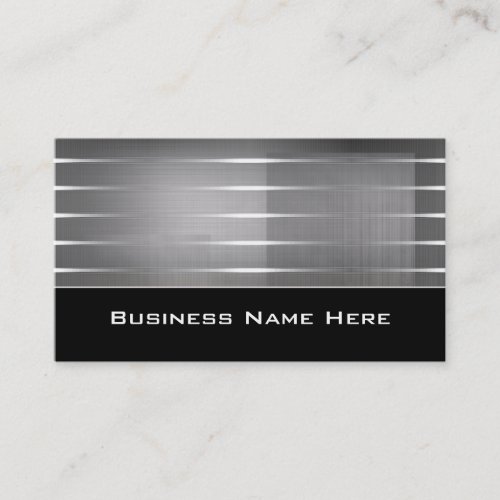Silver Stripes Contemporary Business Cards
