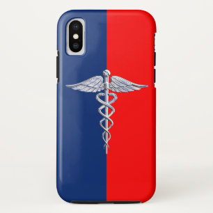 Silver Style Caduceus Medical Symbol League iPhone XS Case