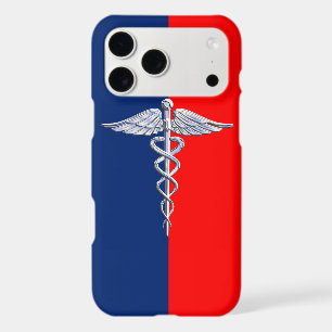 Silver Style Caduceus Medical Symbol League iPhone 17 Pro Max Case