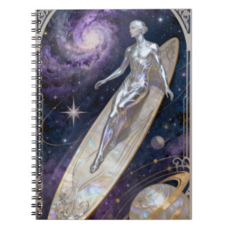 Silver Surfer Art Nouveau Notebook