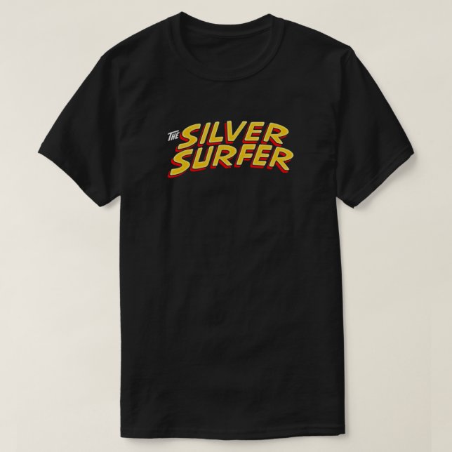 Silver Surfer - Classic Title - Clean Essential T- T-Shirt (Design Front)