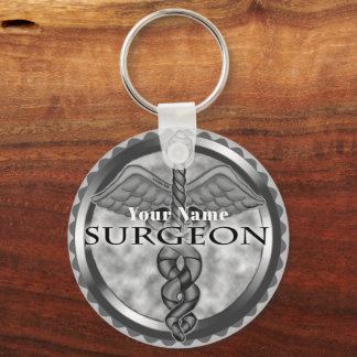 Silver surgeon  keychain