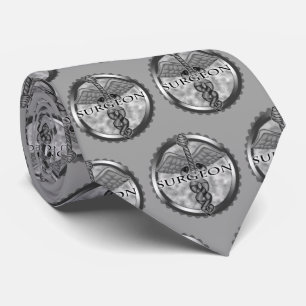 Silver surgeon neck tie