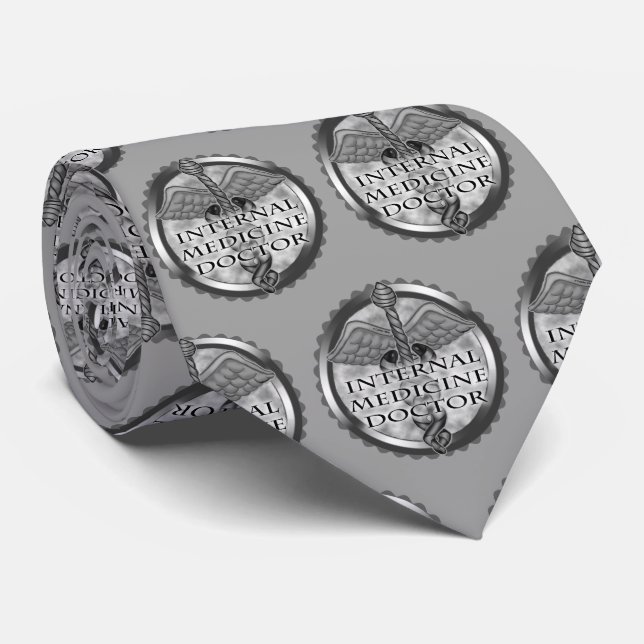 Silver surgeon neck tie (Rolled)