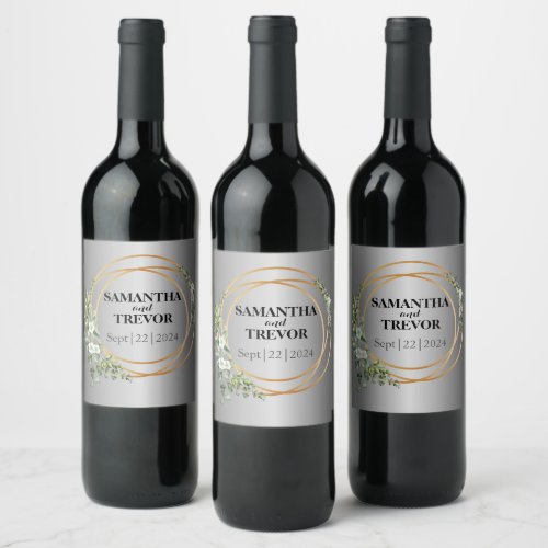 Silver Symphony Where Green Meets Gold Wine Label