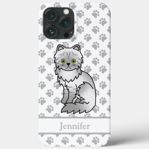 Silver Tabby Chinchilla Gray Persian Cat  Name iPhone 13 Pro Max Case
