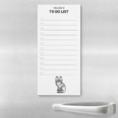 Silver Tabby Chinchilla Persian Cat To Do List Magnetic Notepad (In Situ)