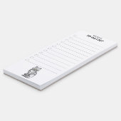 Silver Tabby Chinchilla Persian Cat To Do List Magnetic Notepad (Angled)