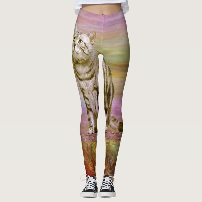 Silver Tabby Leggings (Front)