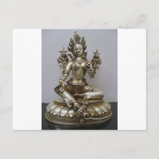 SILVER TARA BUDDHIST GODDESS POSTCARD