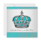 Silver Teal Blue Prince Baby Shower
