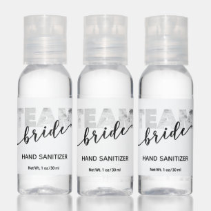Silver Team Bride Hand Sanitizer
