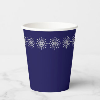 Silver teardrops paper cups