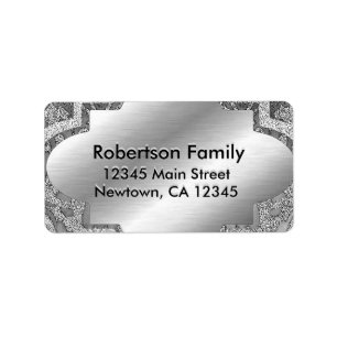 Silver Template Label