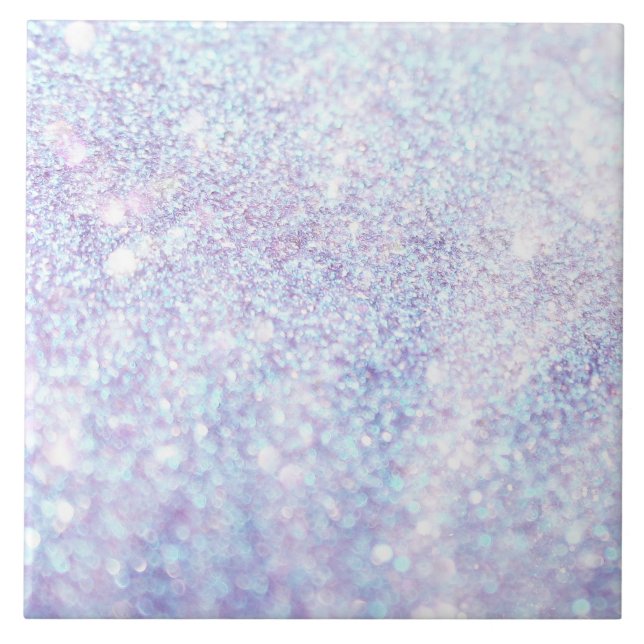 Silver Texture Glitter Ceramic Tile (Front)