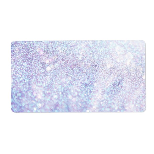 Silver Texture Glitter Label (Front)
