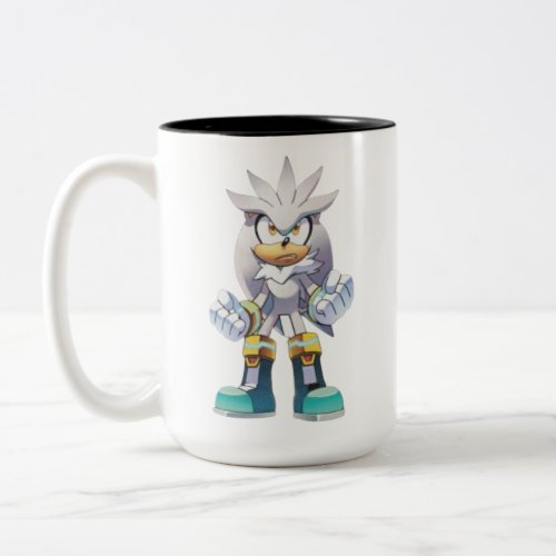 Silver The hedgehog Two_Tone Coffee Mug