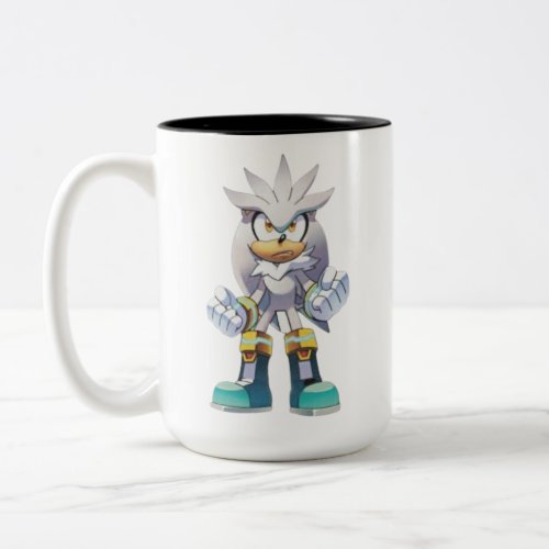 Silver The hedgehog Two_Tone Coffee Mug