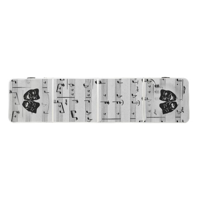 Silver Theater and Music Beer Pong Table (Top)