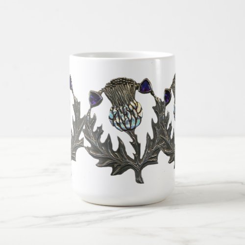 Silver Thistles Coffee Mug