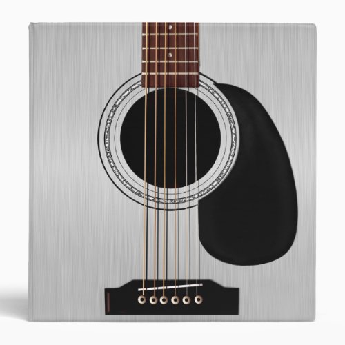 Silver Top Acoustic Guitar Binder