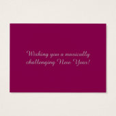 "silver" treble clef cards, giftwrap (Back)