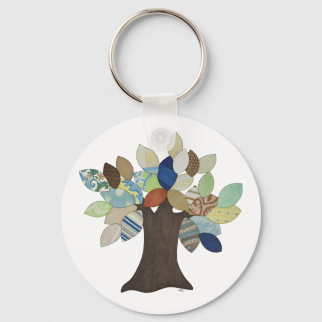 Silver Tree Keychain (Front)