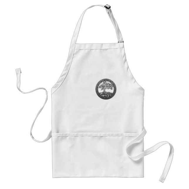 Silver Tree of Life Adult Apron (Front)