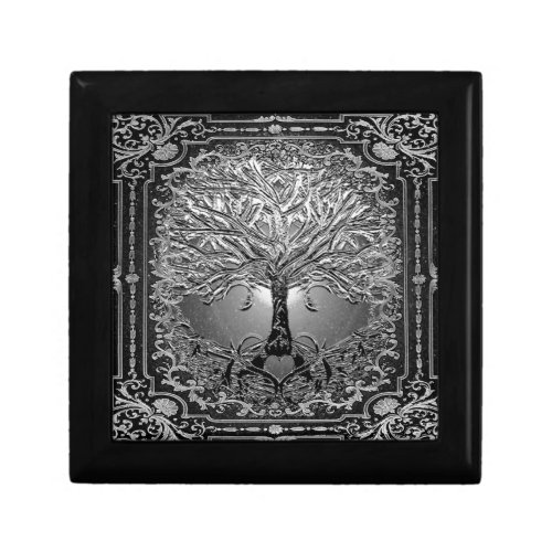 Silver Tree of Life Ancient Rustic Inner Light Gift Box