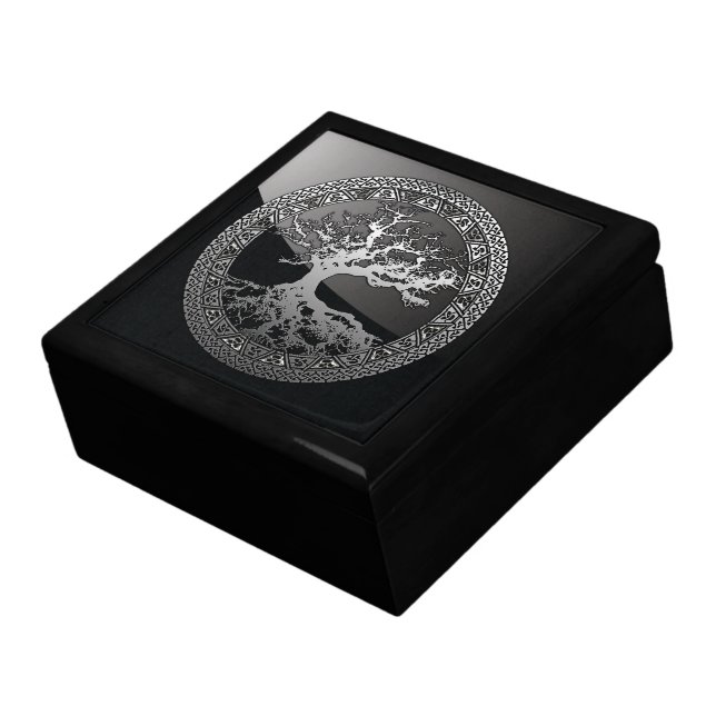 Silver Tree of Life Gift Box (Side)