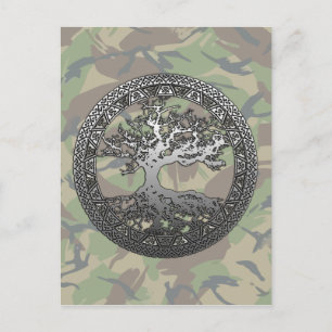 Silver Tree of Life Postcard