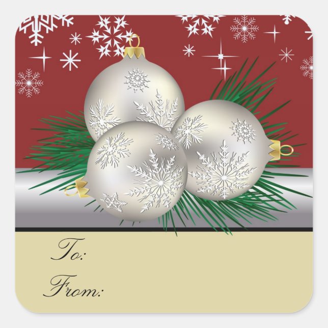 Silver Trio Gift Tags (Front)