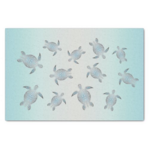 Silver Turtles Beach Style Tissue Paper