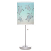 Silver Turtles Beach Themed  Table Lamp (Left)