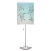 Silver Turtles Beach Themed  Table Lamp (Right)