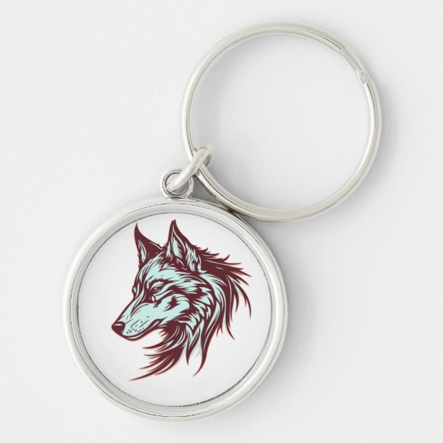 silver tusk keychain (Front)