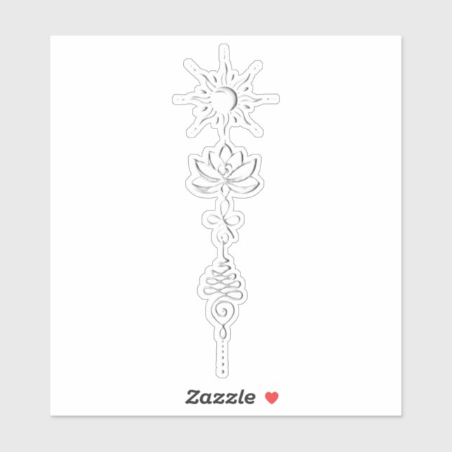 Silver Unalome Group Sticker (Sheet)