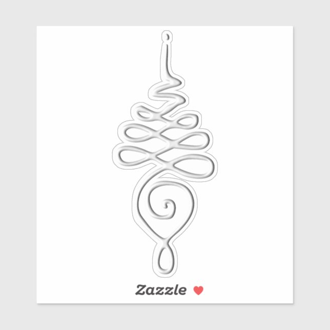 Silver Unalome  Sticker (Sheet)