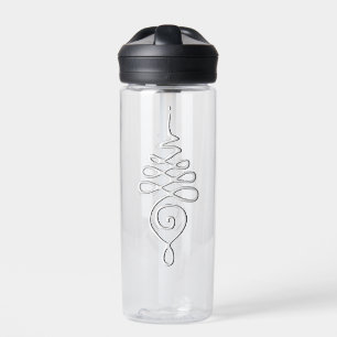 Silver Unalome water bottle