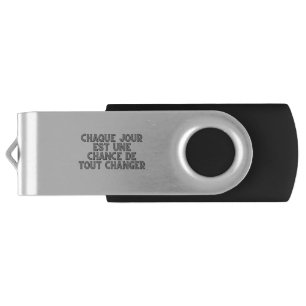 Silver usb key flash drive
